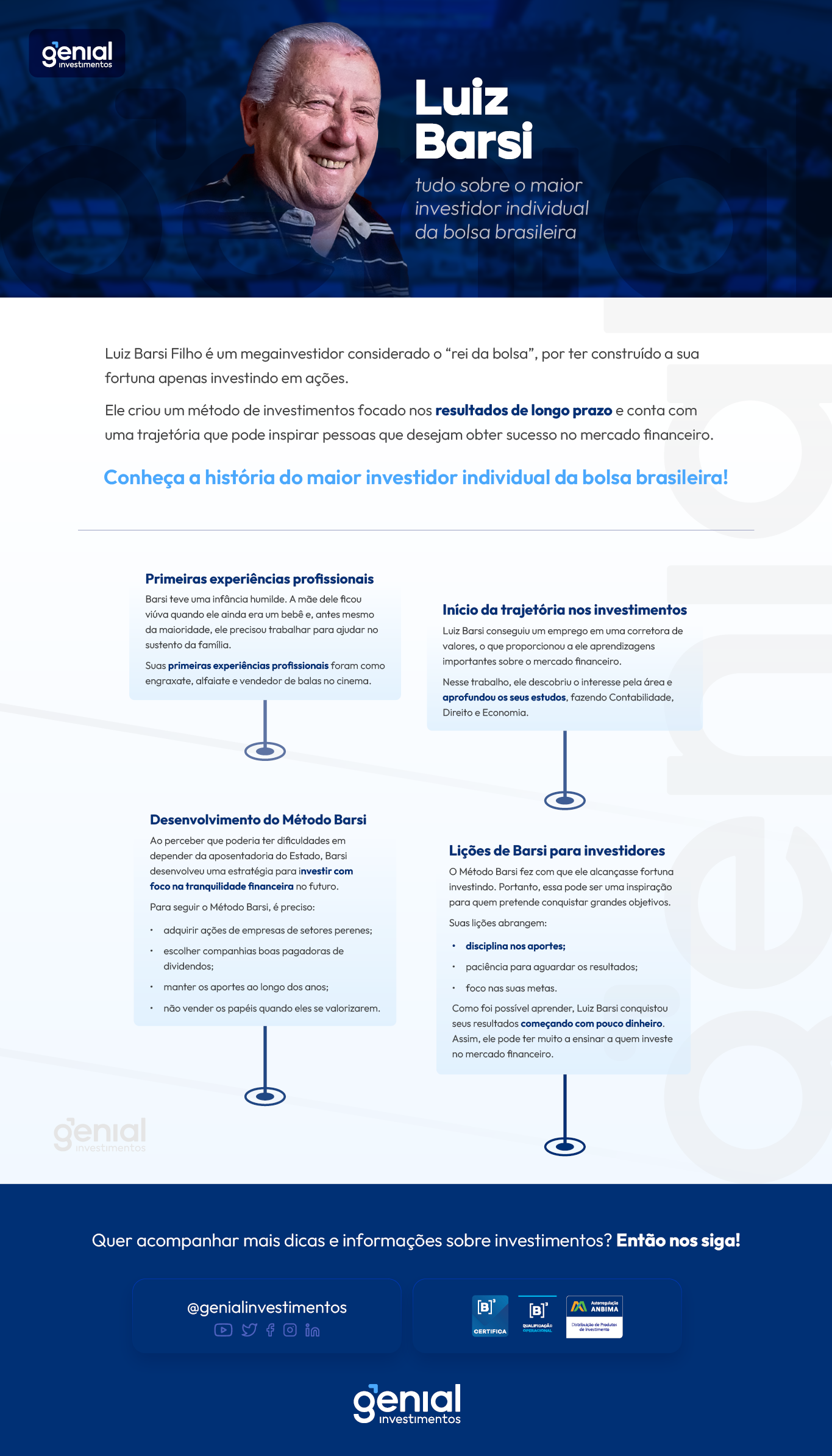 [INFOGRÁFICO] Luiz Barsi: tudo sobre o maior investidor individual da bolsa brasileira 
