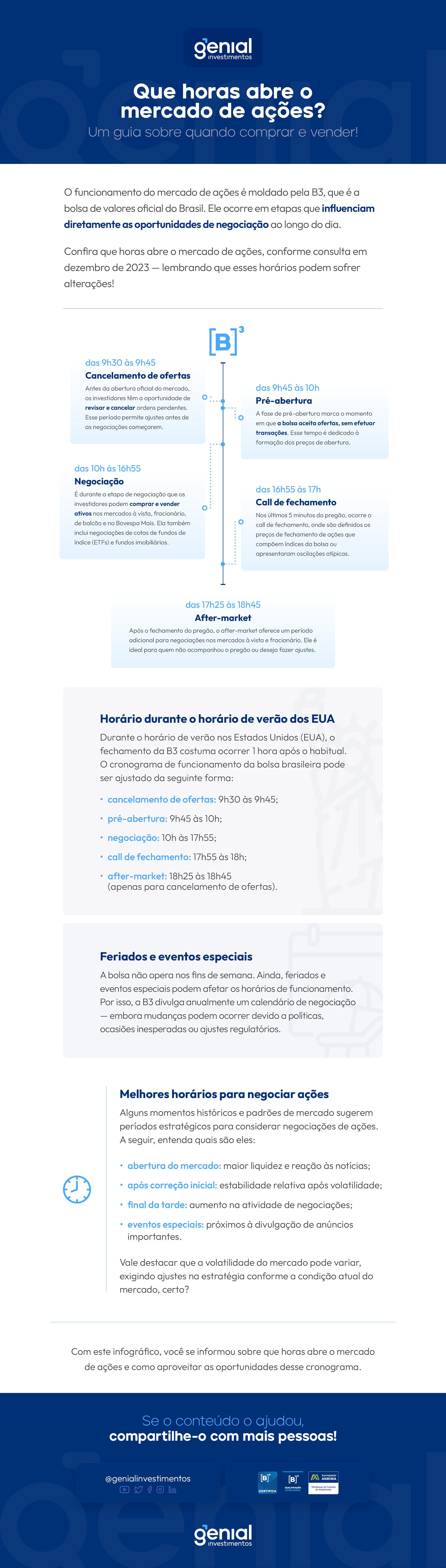 Você sabe quais são os horários para investir em ações?